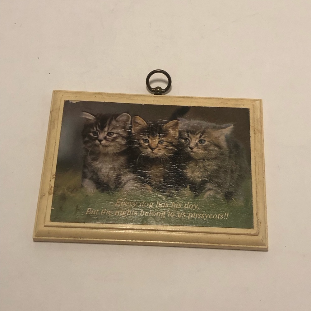 Hallmark Cat Wall Plaque with Kittens